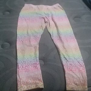 Rainbow cheetah print leggings